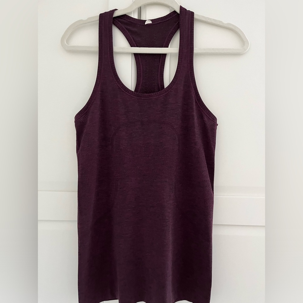 Lululemon Swiftly Tech Tank sz6 Burgundy